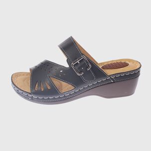 Sandalia Confort Negro Modelo Italiano Art. 5ask73324black
