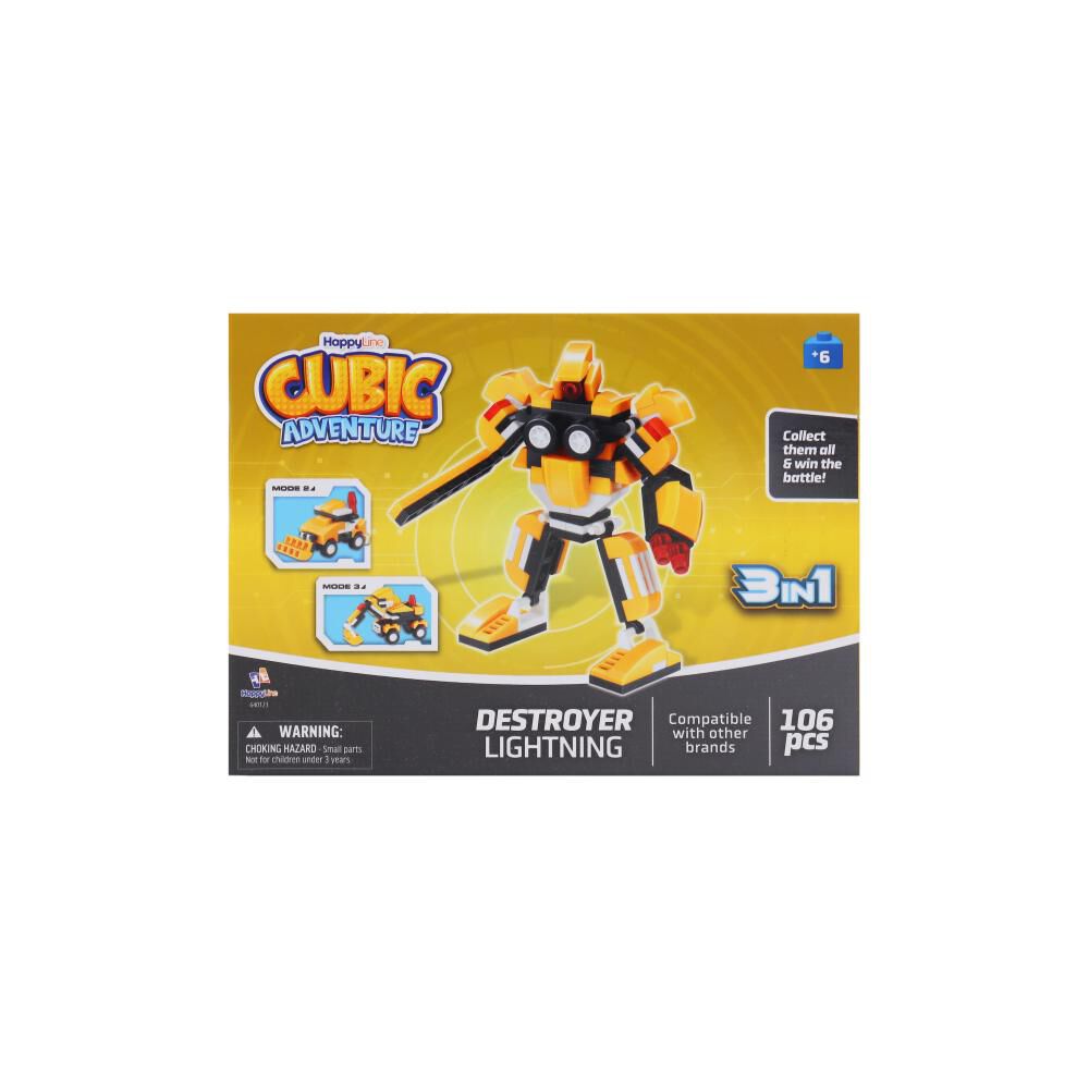 Bloques Happy Line Robots 3 En 1 image number 5.0