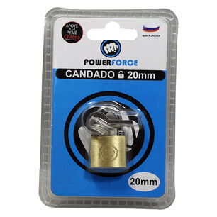 Candado De 20mm. Cuerpo De Bronce Macizo
