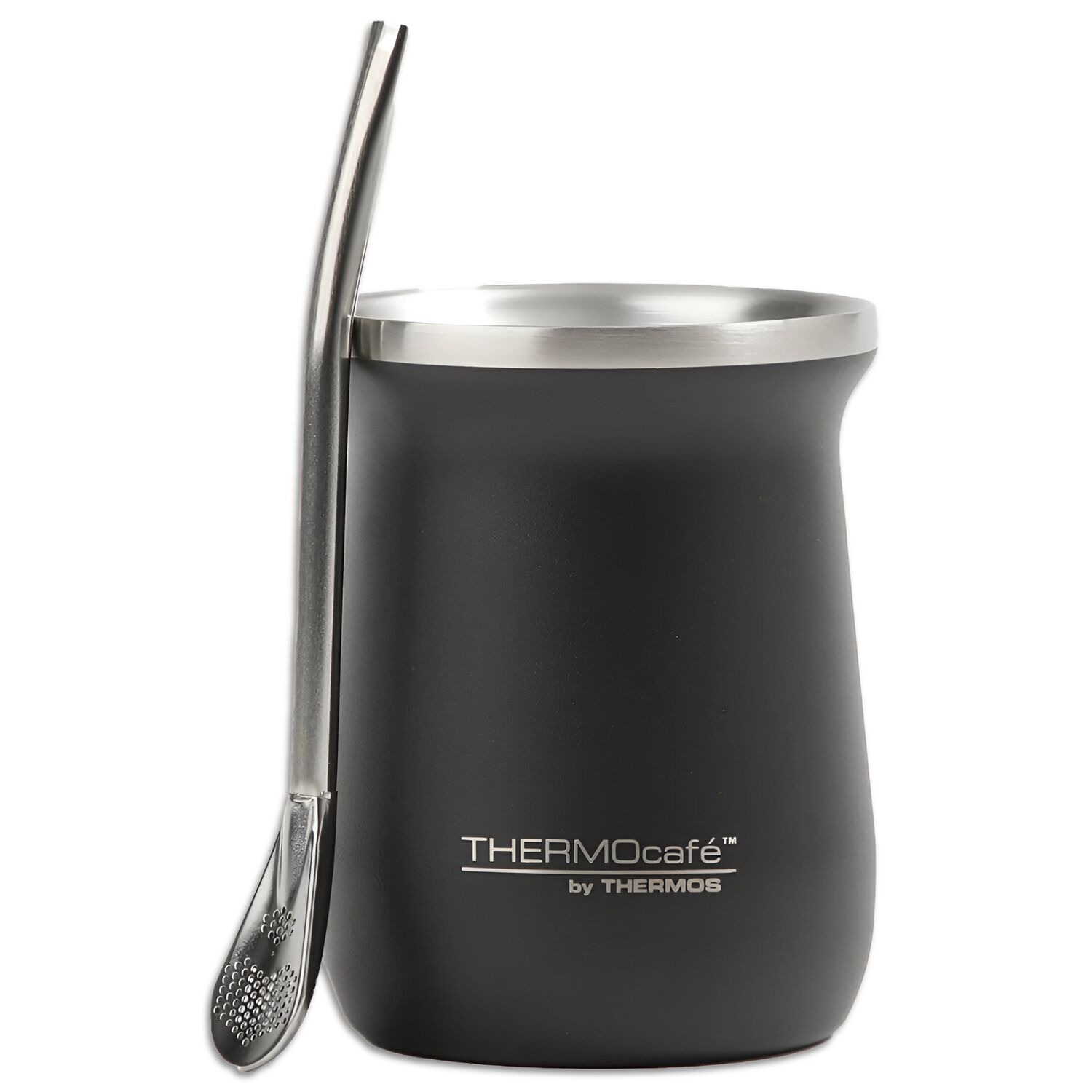 Vaso Mug T&eacute;rmico Para Mate Inox 260ml Granite Dark Edition image number 0.0