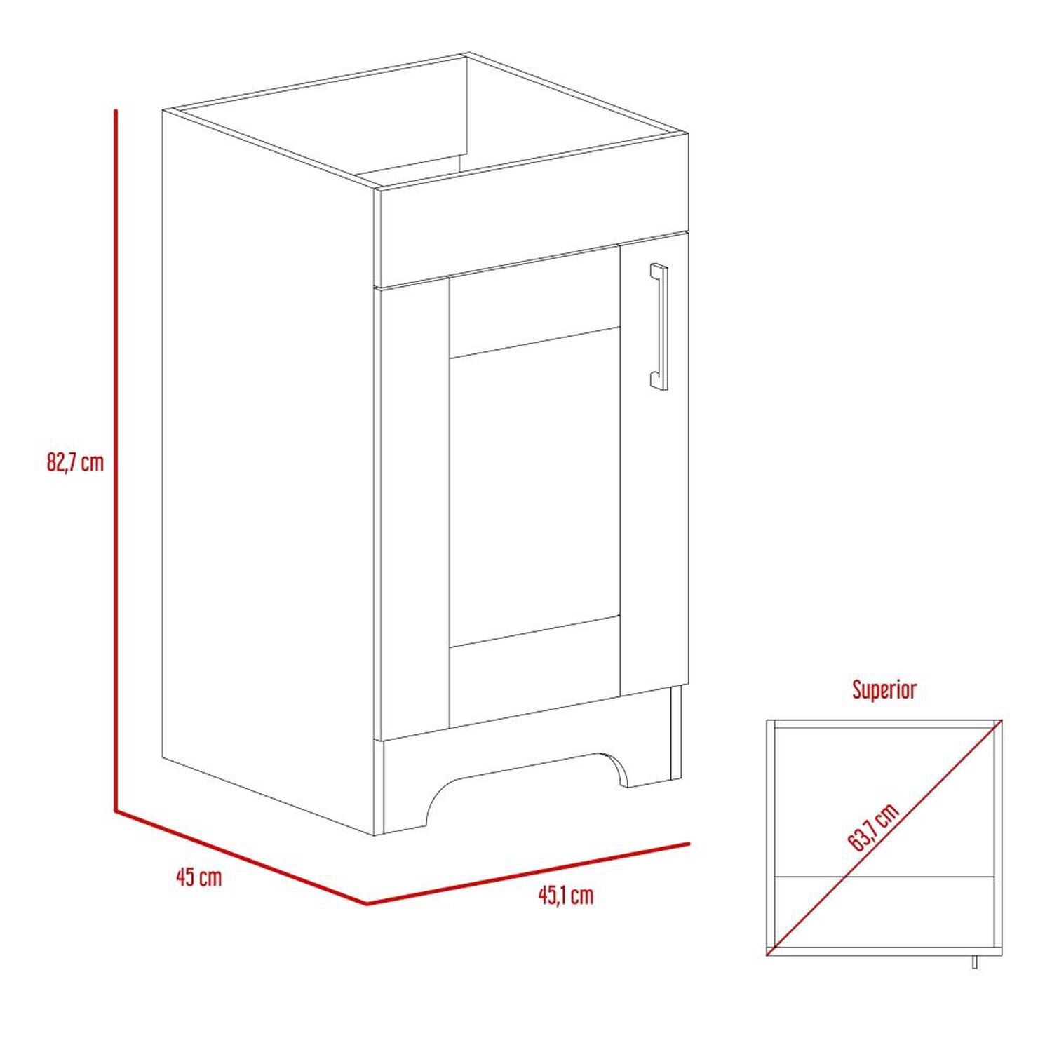 Botiquin + Mueble Lavamanos + Optimizador My Bath - Wengue Tuhome image number 6.0