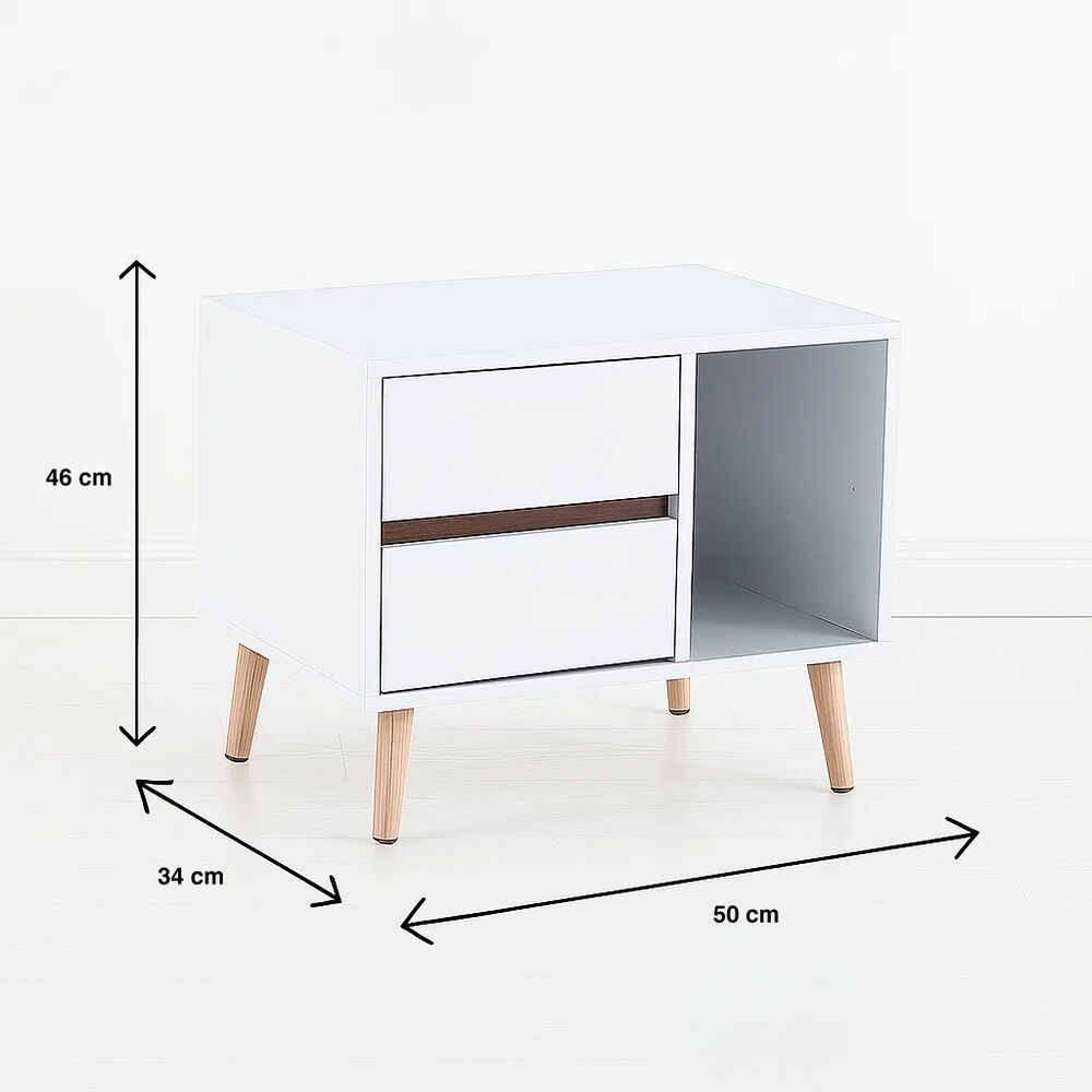 Velador Nordic Elegance Blanco image number 3.0