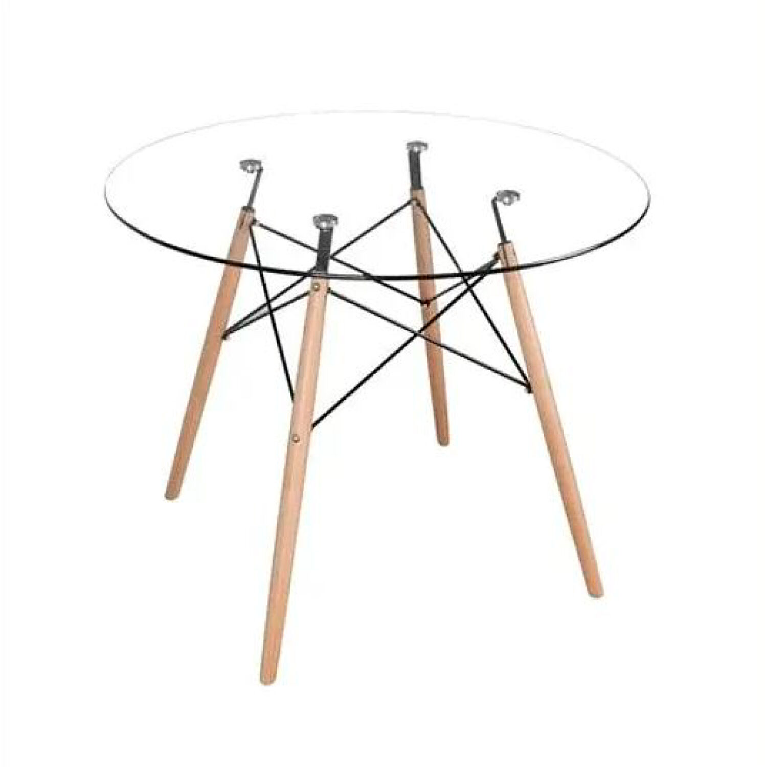 Mesa De Comedor Eames Vidrio D80 image number 0.0