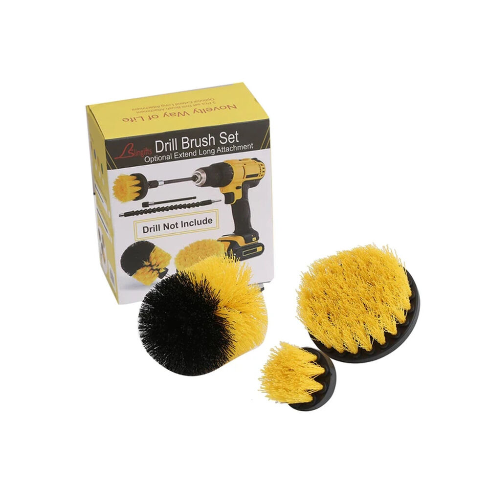 Cepillos De Limpieza De Auto Y Hogar Para Taladro 3 Piezas image number 3.0