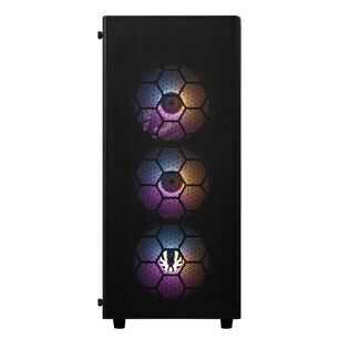 Gabinete Bitfenix/ ​​hades + Fuente De Poder 600w / 4 Ventiladores/ Negro