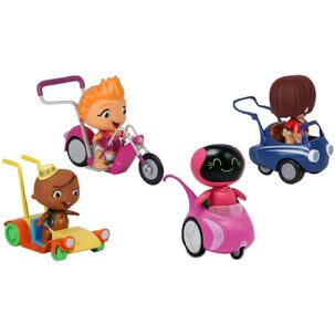 Juguete Pack 4 Figuras Power Rockers Con Automovil Infantil