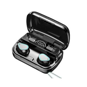 Audifonos Bluetooth Recargables Tws Led In Ear Manos Libres M10 Negro