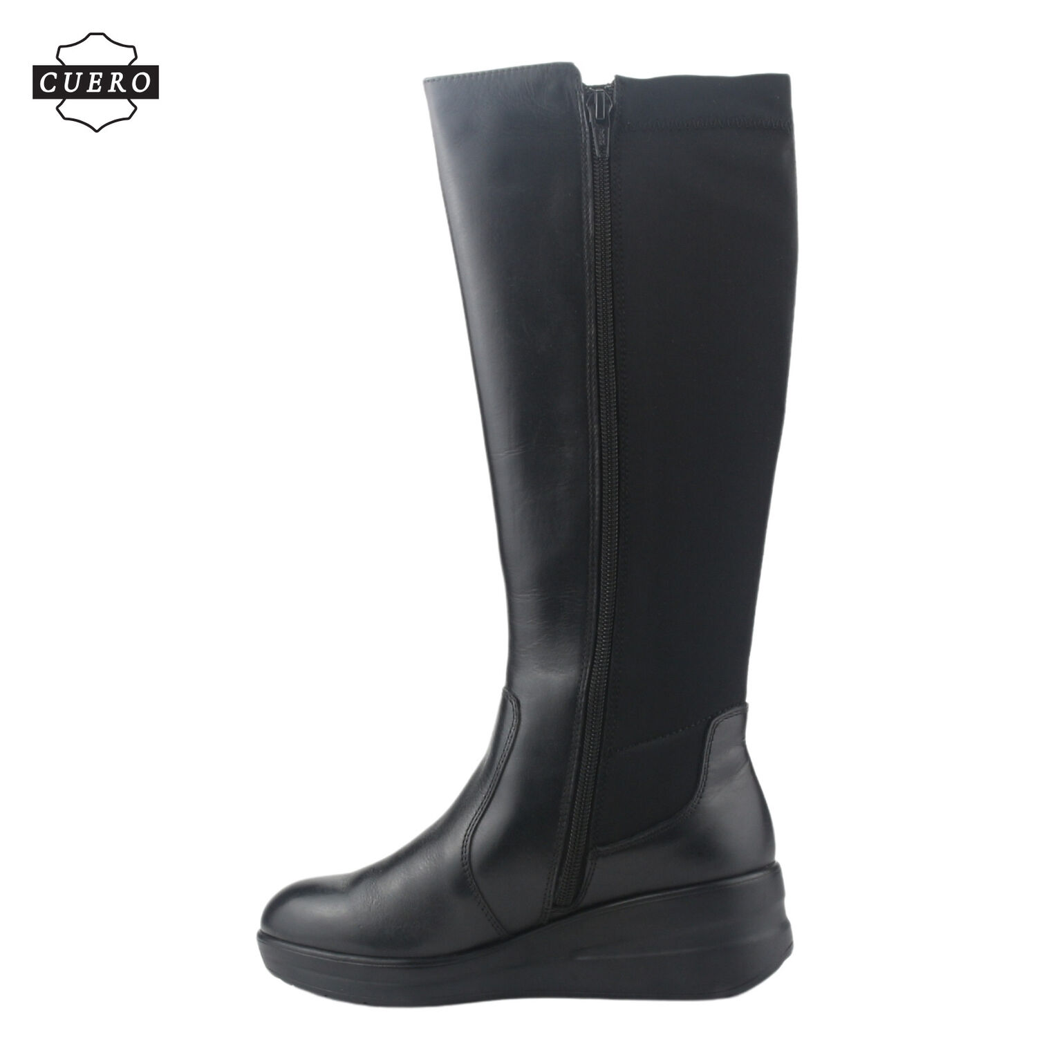 Bota De Cuero Chalada Mujer Rocky-1 Negro Casual image number 2.0
