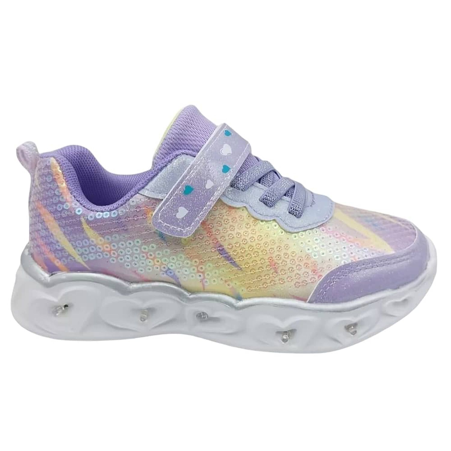 Zapatillas Brillantes Para Ni&ntilde;as Con Luces image number 2.0