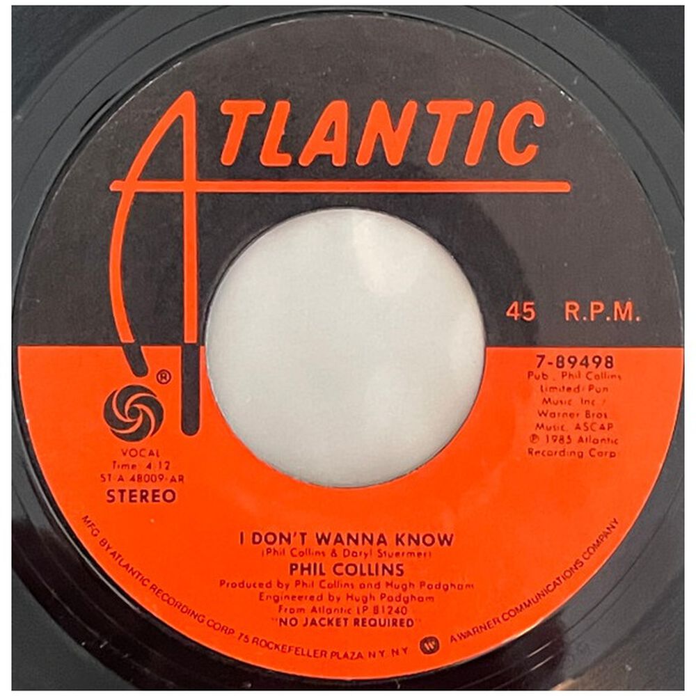 Phil Collins - Separate Lives | 7" Single Usado image number 3.0