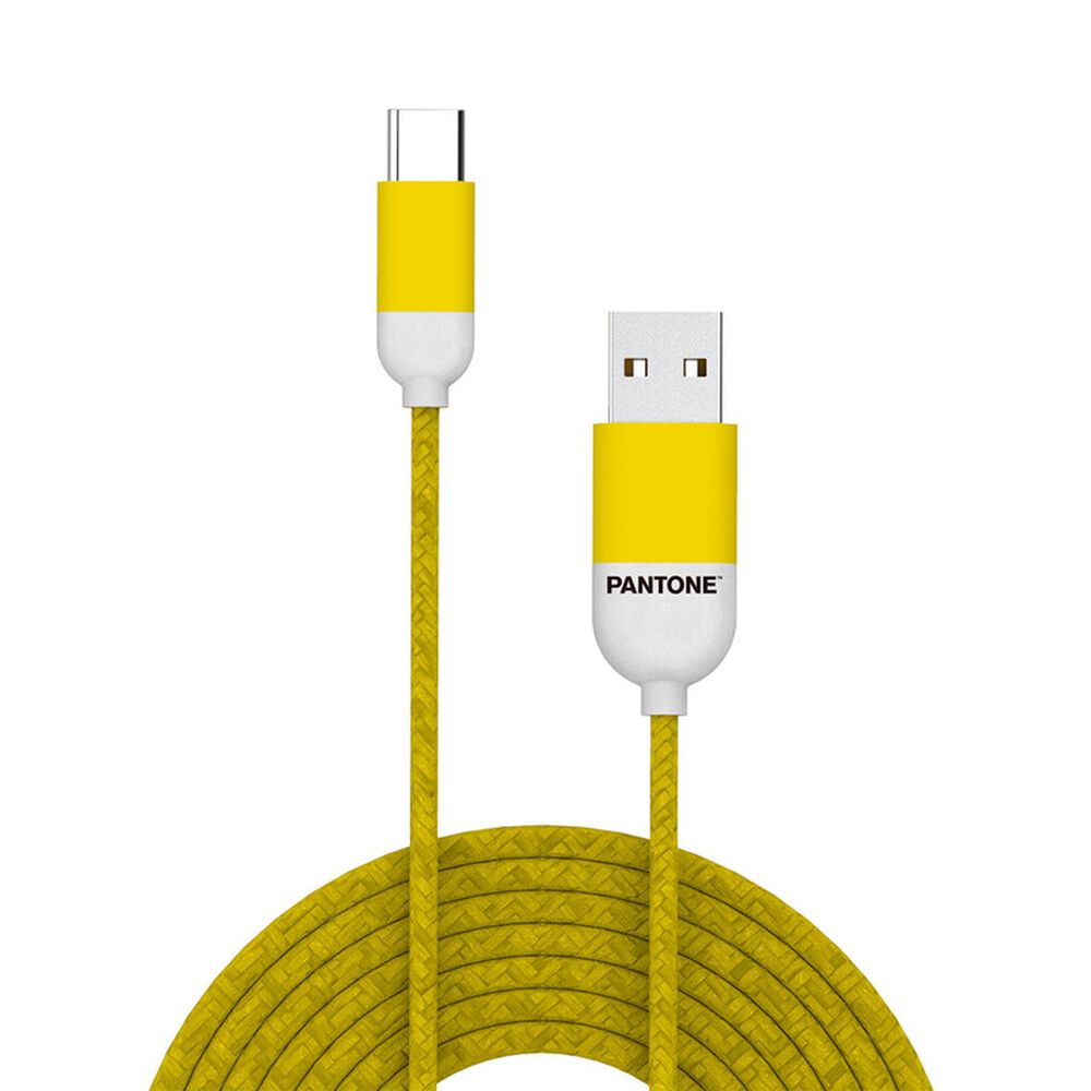 Cable De Datos Type-c Reforzado Pantone Android Auto Yellow image number 2.0