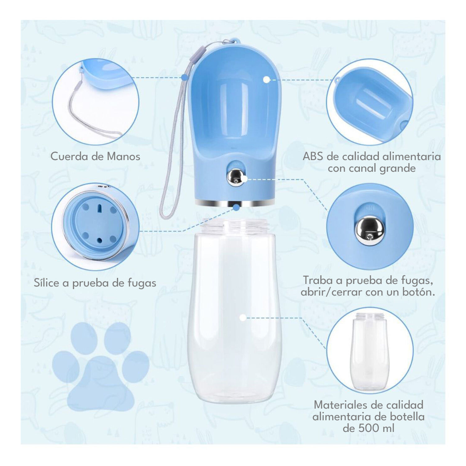 Dispensador De Agua Para Mascotas Portatil Pro Outdoor image number 5.0