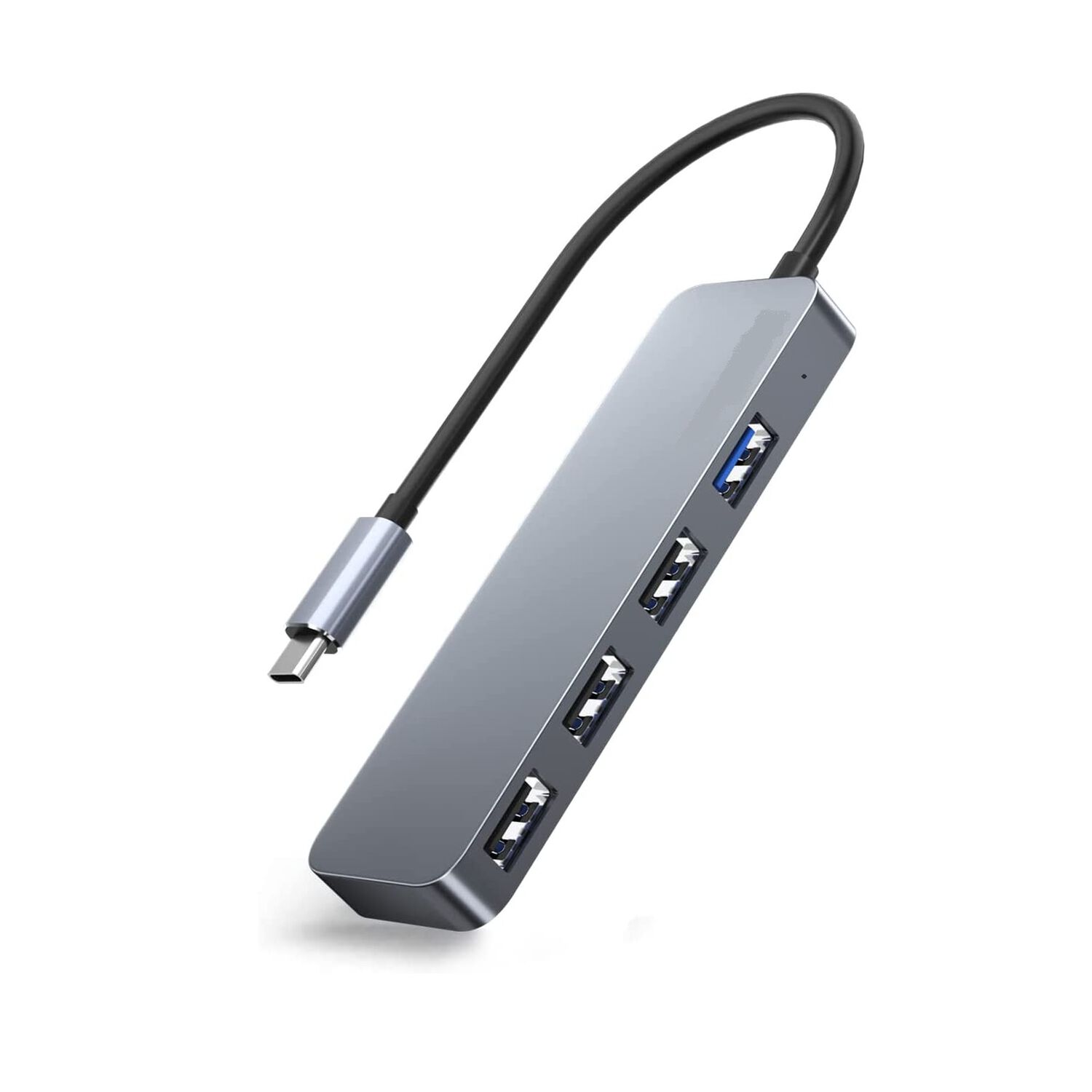 Hub Usb-c 3.0 High Speed 5 Gbps Aluminium Flat 4 Puertos Usb image number 2.0