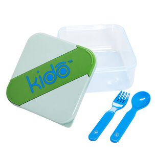 Herm&eacute;tico Kido Con Cubiertos Libre De Bpa Colores - Ps