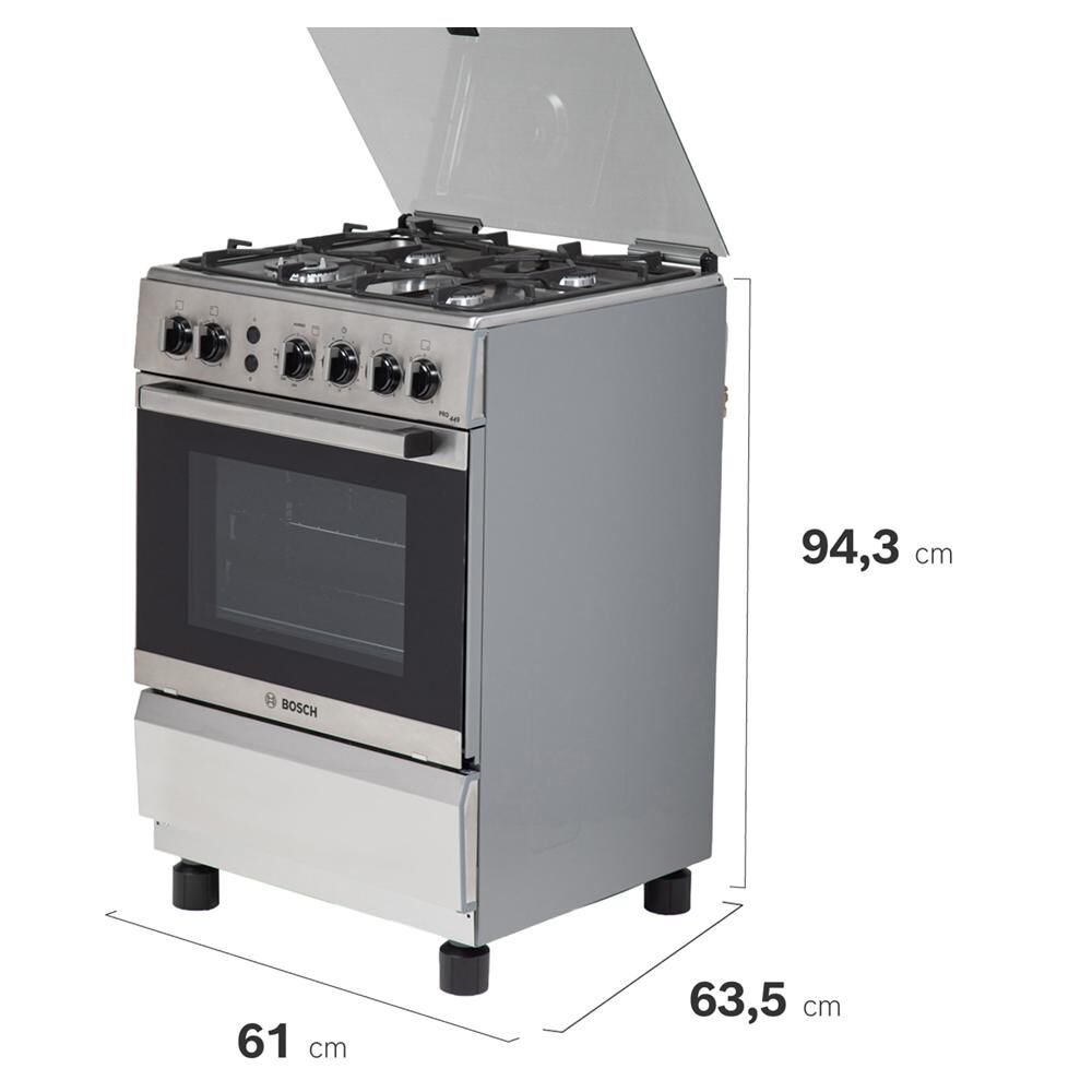 Cocina A Gas Bosch HSG45I22SE / 4 Quemadores image number 3.0