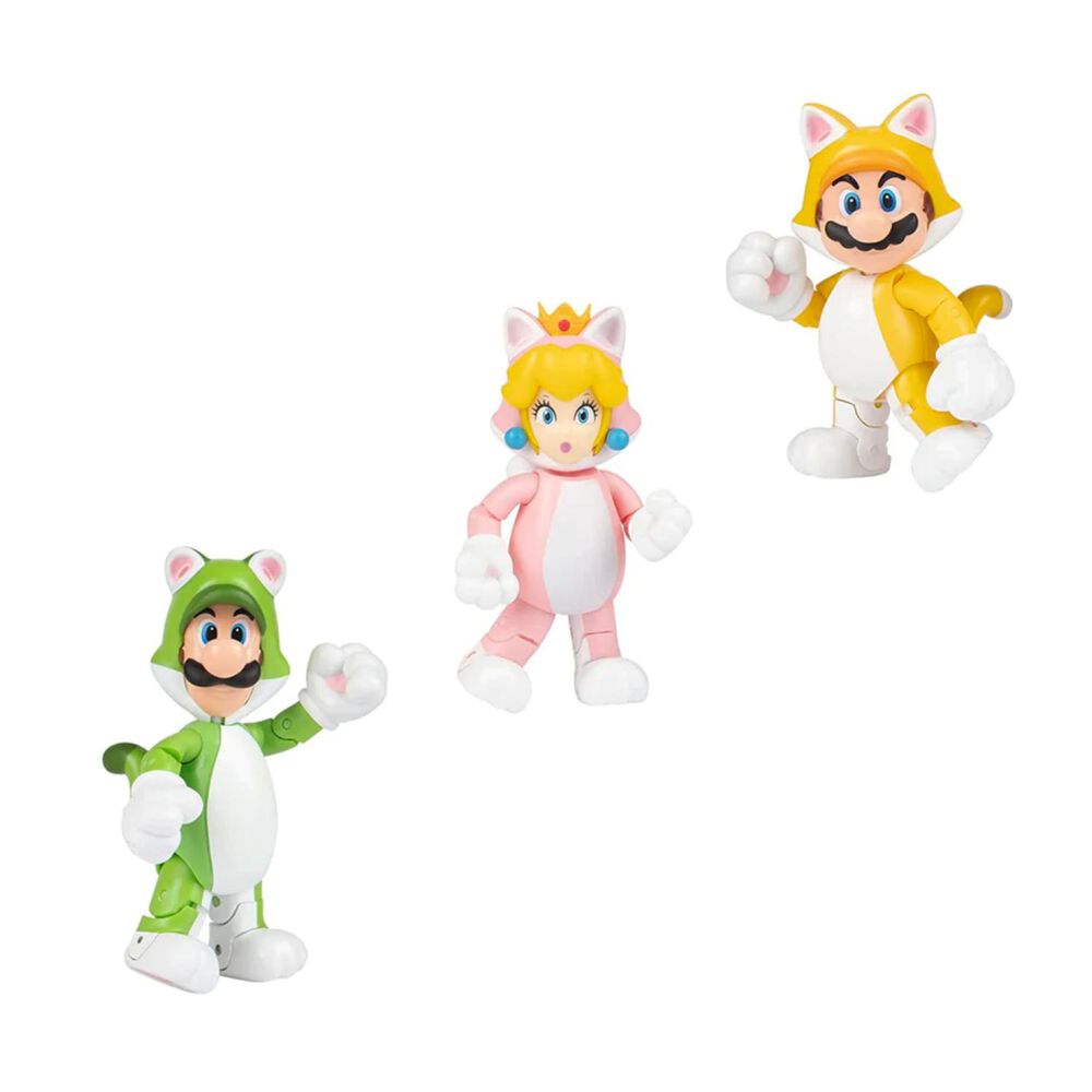Juguete Pack 3 Figuras De Accion Super Mario World Infantil image number 0.0