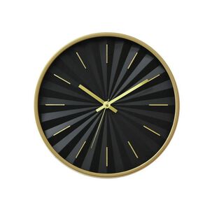 Reloj De Pared Minimalista Negro 30cm