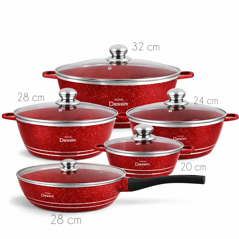 Juego De Ollas Granito 12 Piezas Roya Dessinng Color image number 1.0
