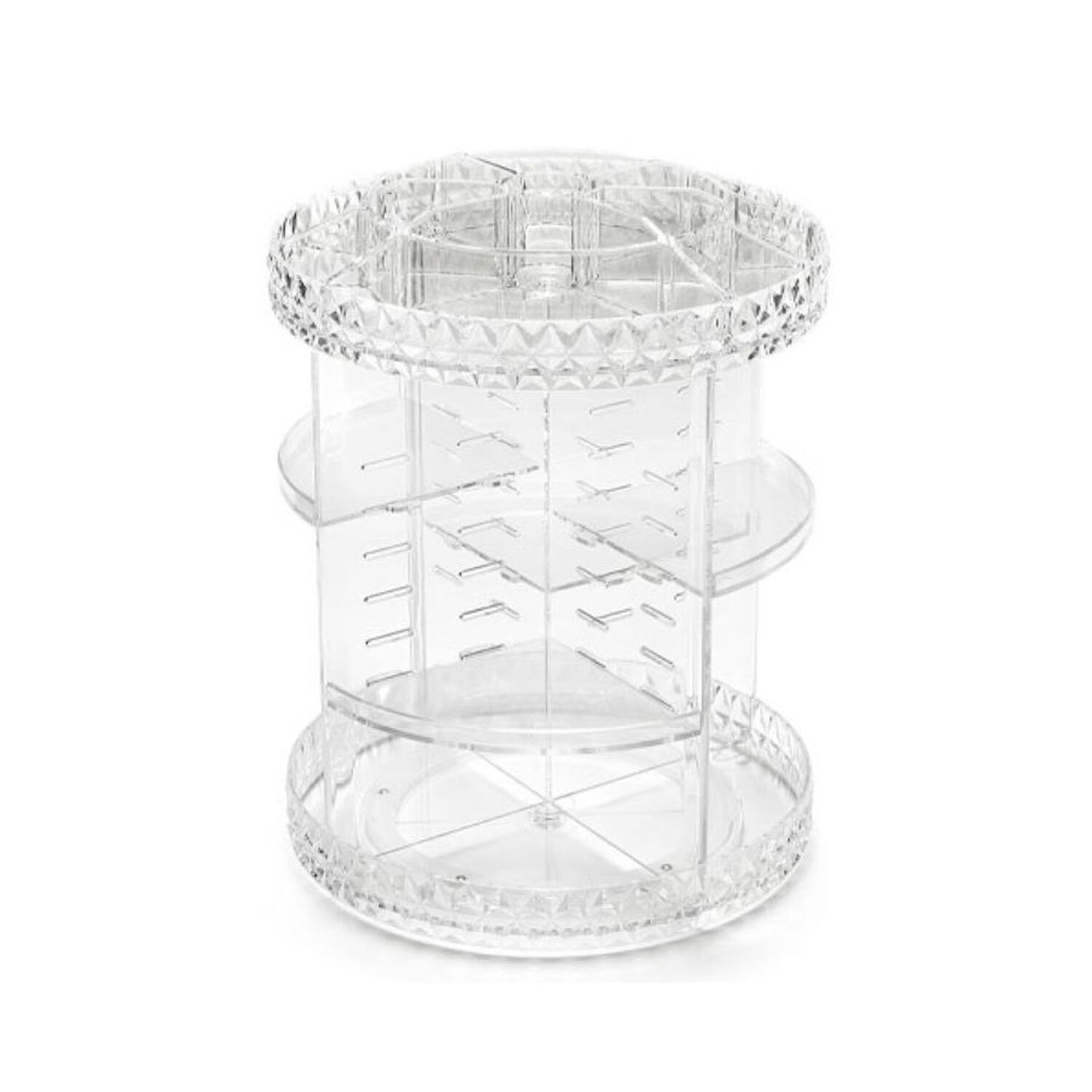 Organizador Maquillaje Giratorio Acr&iacute;lico Transparente 3 Niveles image number 0.0