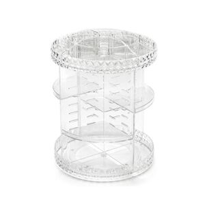 Organizador Maquillaje Giratorio Acr&iacute;lico Transparente 3 Niveles