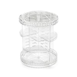 Organizador Maquillaje Giratorio Acr&iacute;lico Transparente 3 Niveles