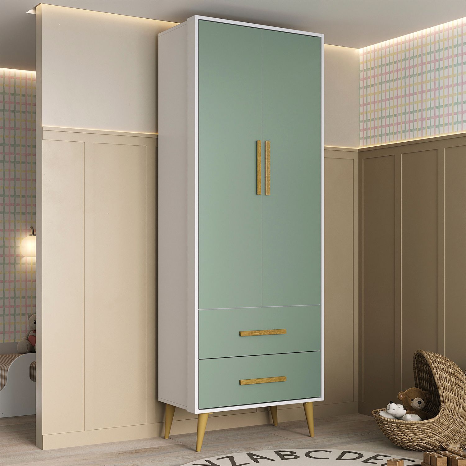 Cl&oacute;set Di Poretti Design Encanto / 2 Puertas / 2 Cajones image number 3.0