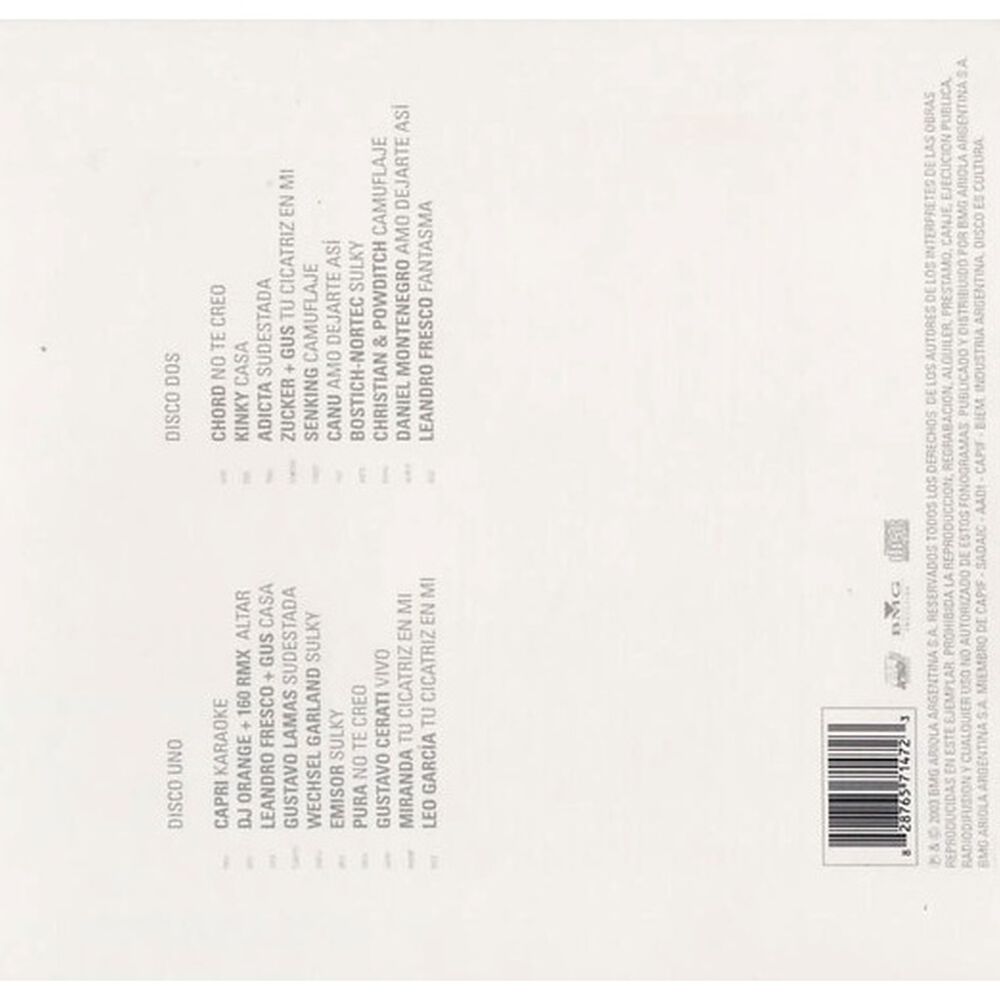 Gustavo Cerati - Siempre Es Hoy: Reversiones (2cd)(digipack) | Cd image number 1.0