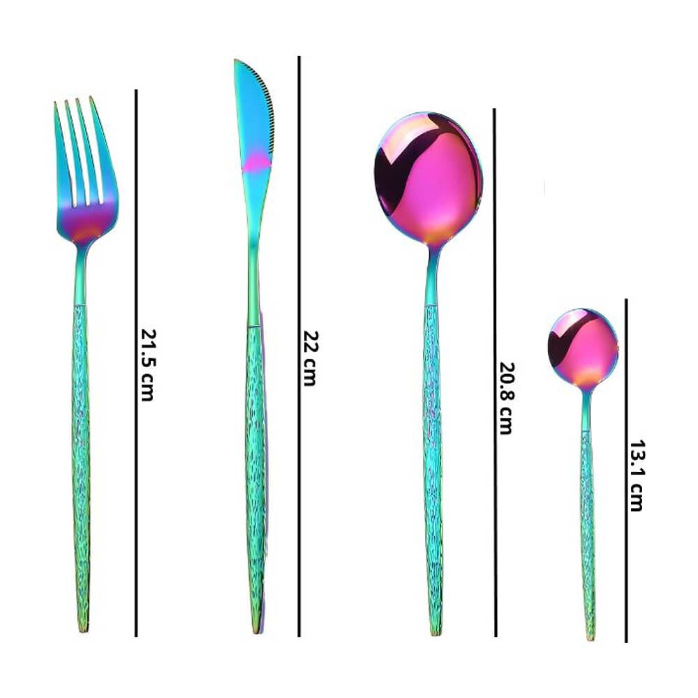 Set Cubiertos De Mesa Tornasol Acero Inoxidable 24 Piezas image number 3.0