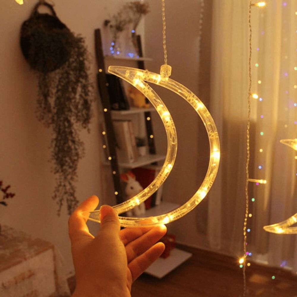 Luces Led De Cortina Guirnalda Navidad Extendible image number 1.0