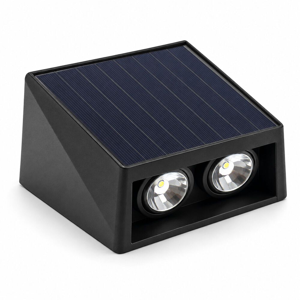 Luminaria Solar De Muro Aplique Cct Bidireccional Exterior image number 4.0