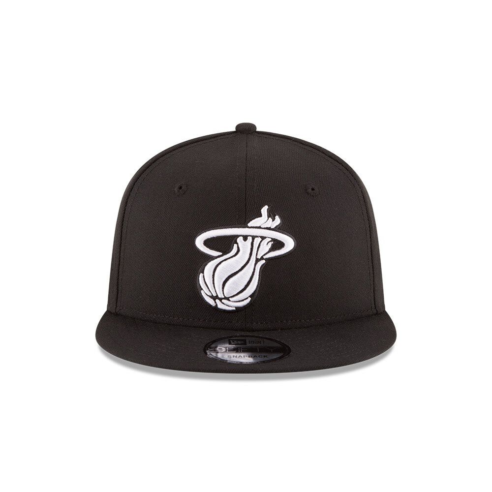 Gorra Miami Heat Nba 9fifty Black And White New Era image number 2.0