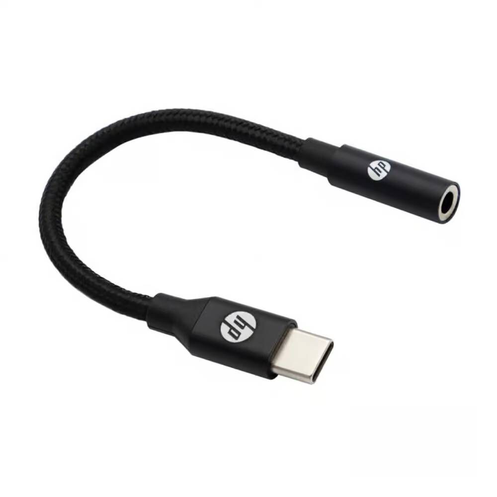 Adaptador De Audio Hp Dhc-tc131 Usb-c A 3,5mm Trenzado Negro image number 1.0