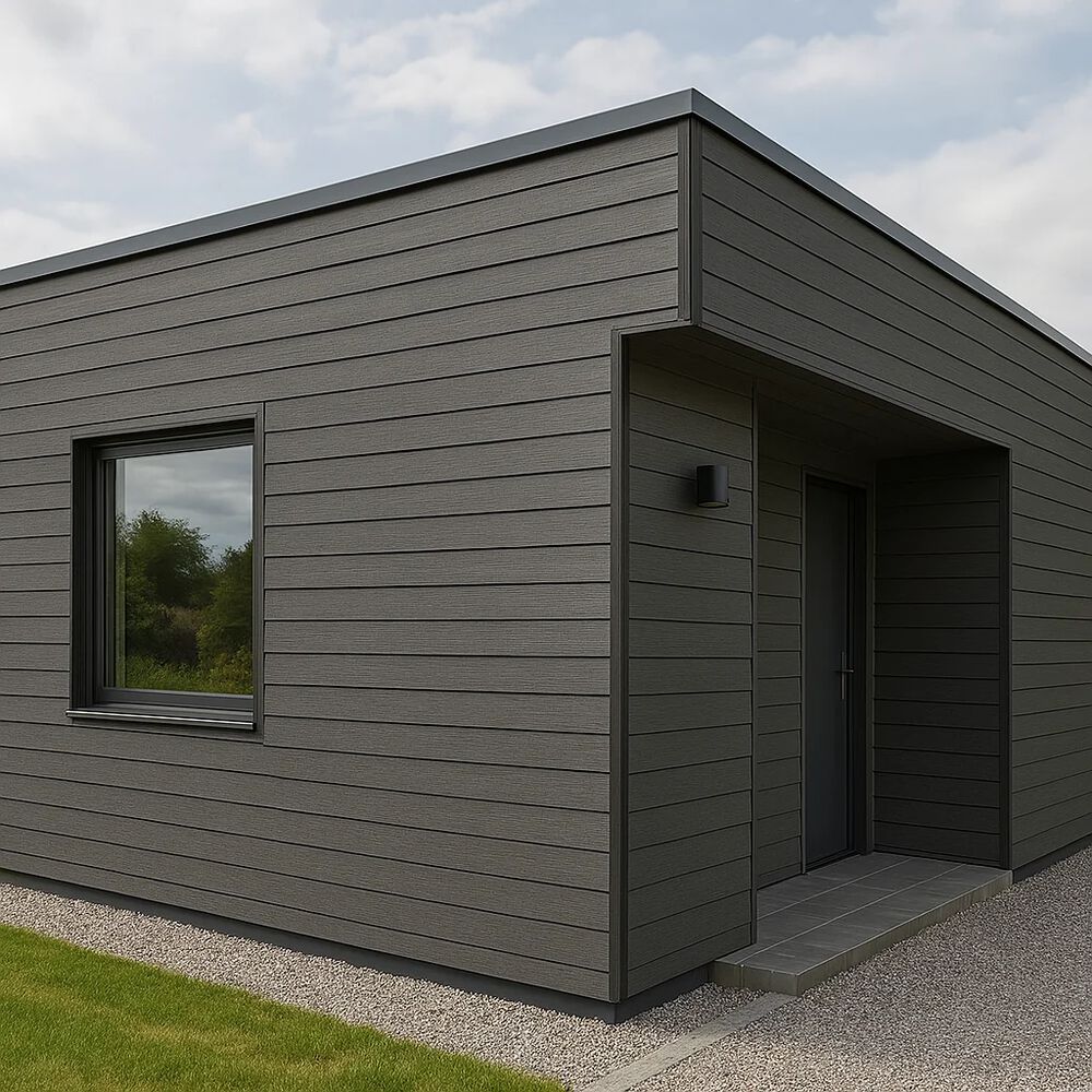 Pack De 5 Revestimientos Siding Wpc Exterior Color Madera Oscura image number 1.0