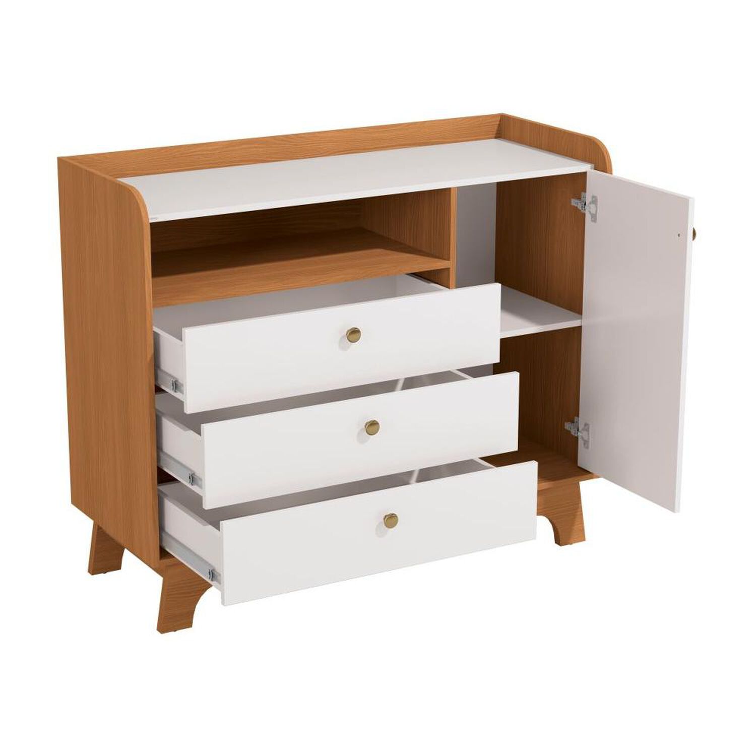 C&oacute;moda Roca Infantil Modular / 1 Puerta / 3 Cajones image number 2.0