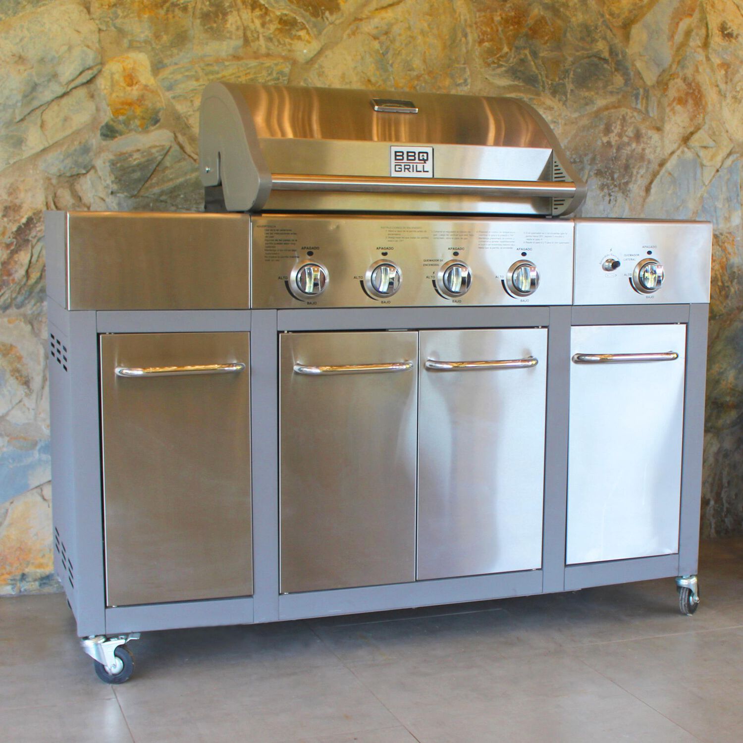 Parrilla Gas Buffalo Inox 4+1 Q + Funda De Regalo image number 5.0