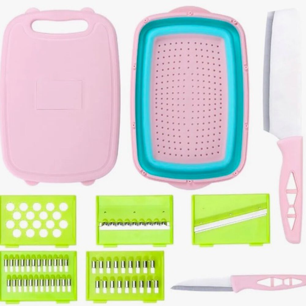 Cortador De Verduras Con Cesta Drenaje Manual Multifuncional image number 3.0