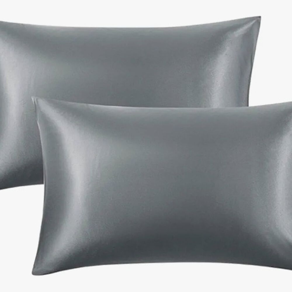 Funda Almohada Satin 100x50 Cm Gris image number 0.0