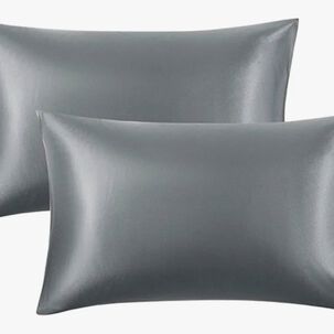 Funda Almohada Satin 100x50 Cm Gris