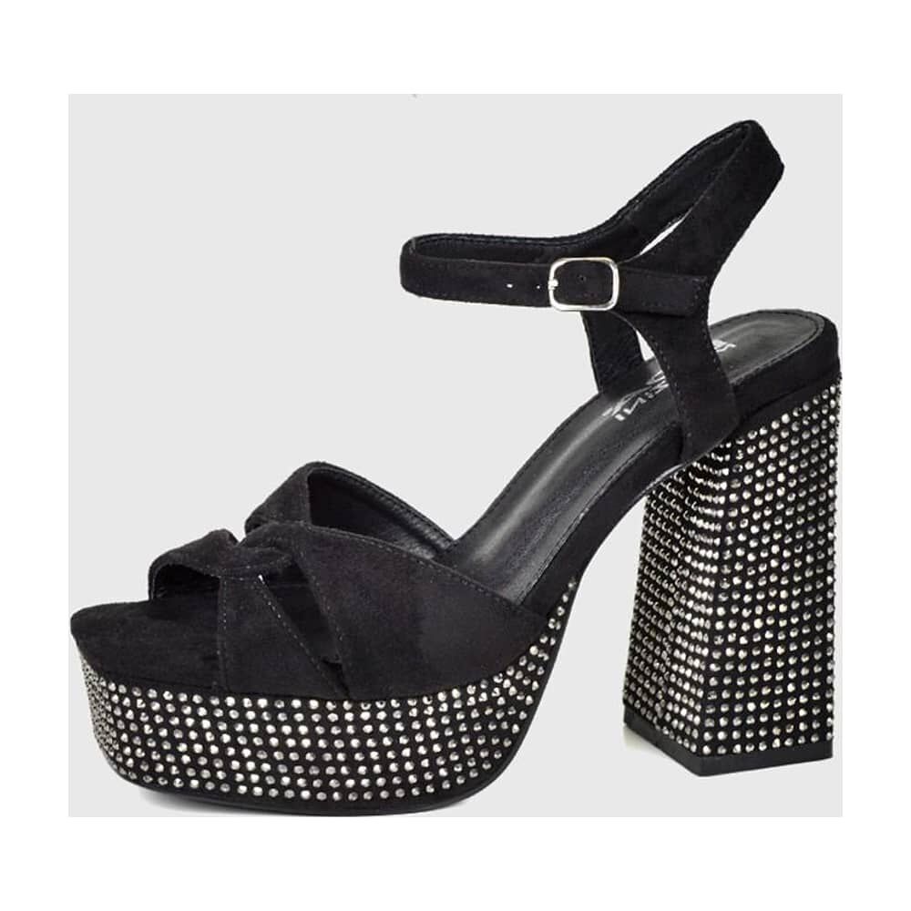 Sandalia Liya Negro Brillante image number 0.0