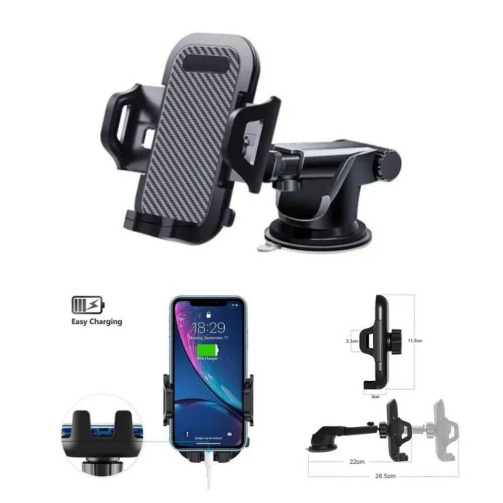 Soporte Celular Auto Con Brazo Largo Extendible 360 image number 1.0