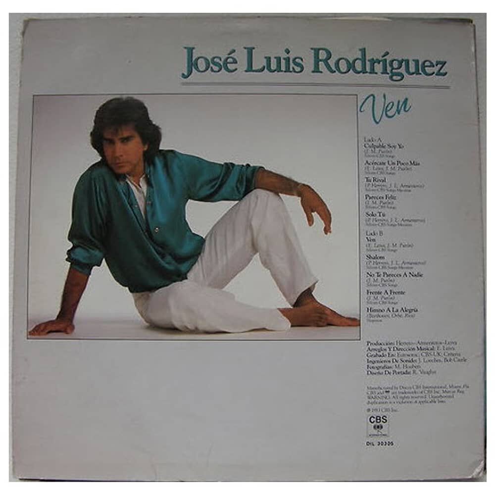 Jose Luis Rodriguez - Ven | Vinilo Usado image number 1.0