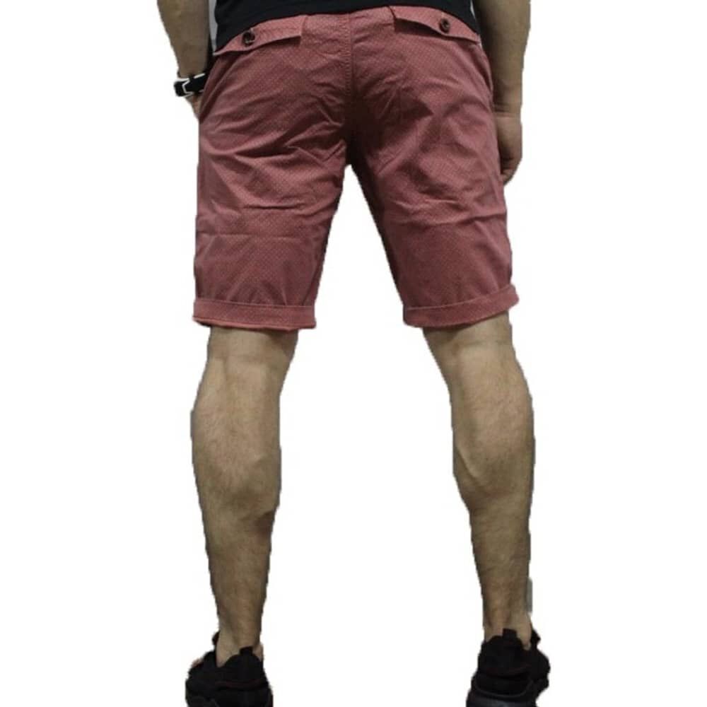 Bermuda Elasticada Rosa Con Dise&ntilde;o image number 1.0