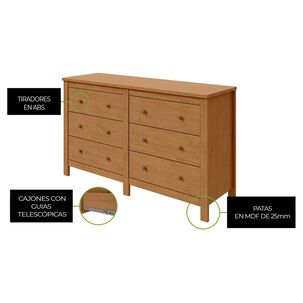 Comoda Di Poretti Design Comoda Maggiore / 6 Cajones