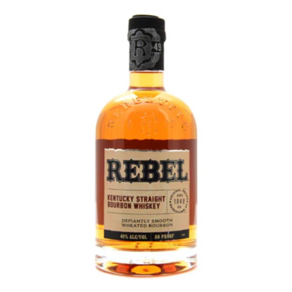 Rebel 80 Proof Kentucky Straight Bourbon Whiskey 750ml image number 0.0