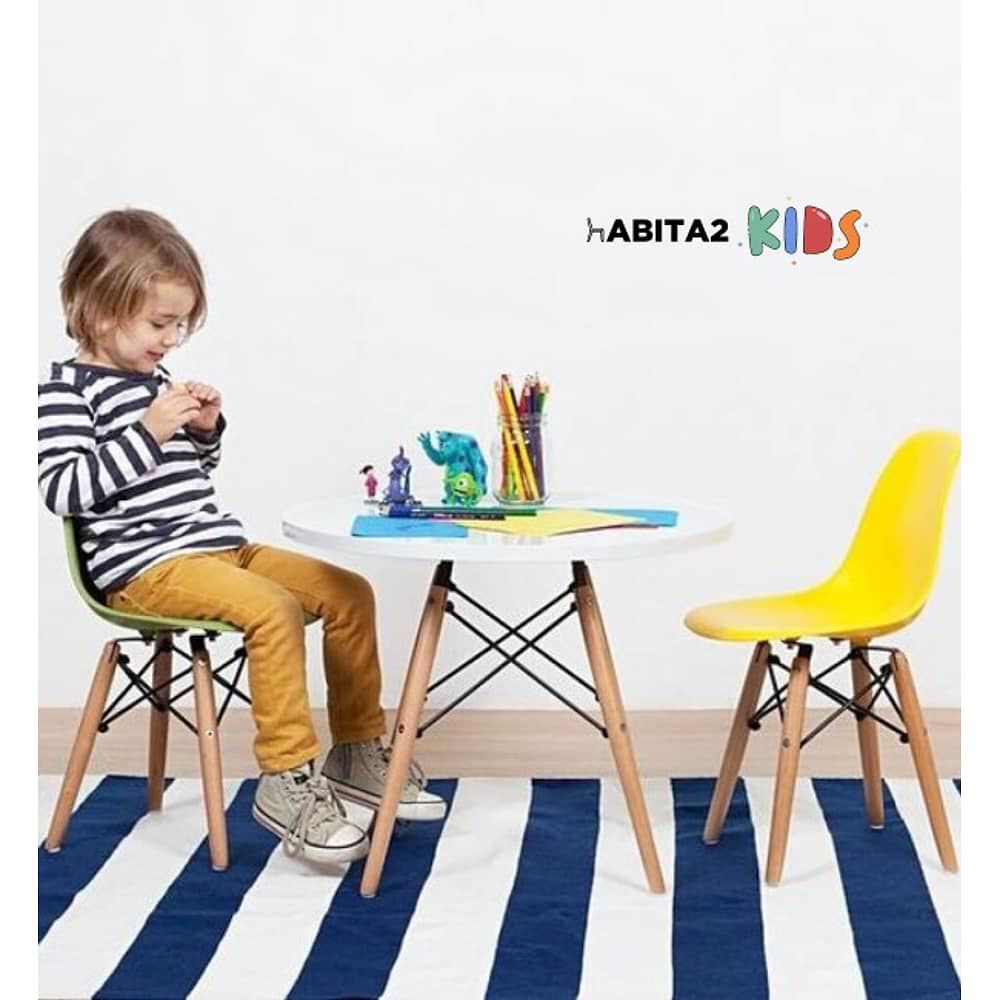Mesa Eames Infantil 60cm Blanca image number 4.0