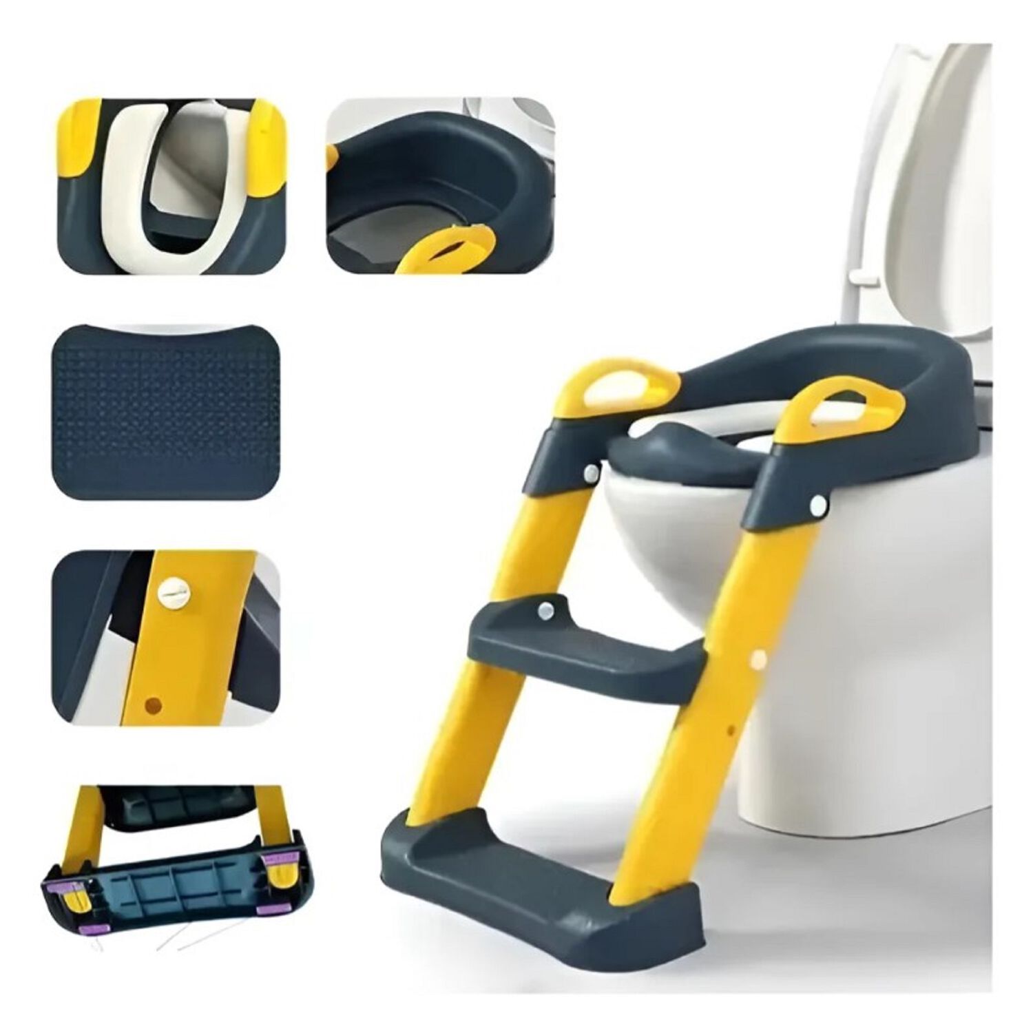 Asiento Adaptador Con Escalera Para Inodoro Infantil image number 3.0
