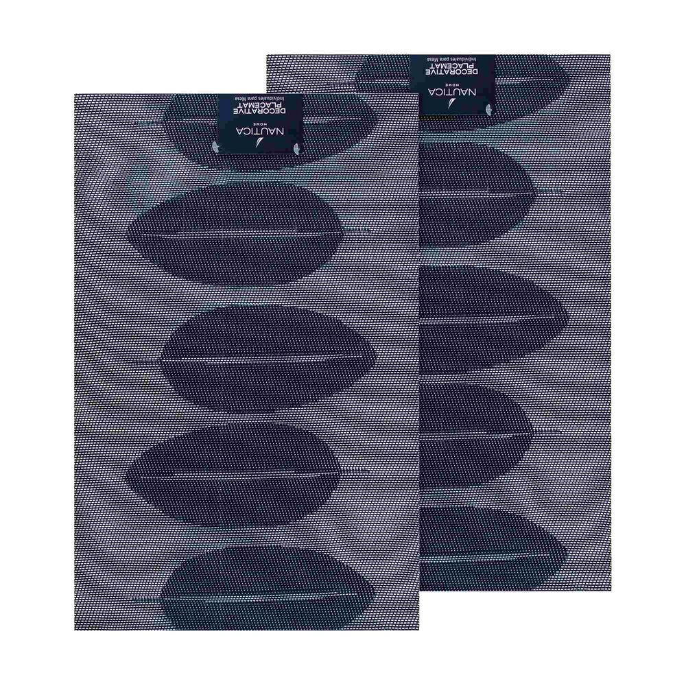 Pack 2 Individuales Nautica Home 45x30cm Reversible Hojas Azul image number 4.0