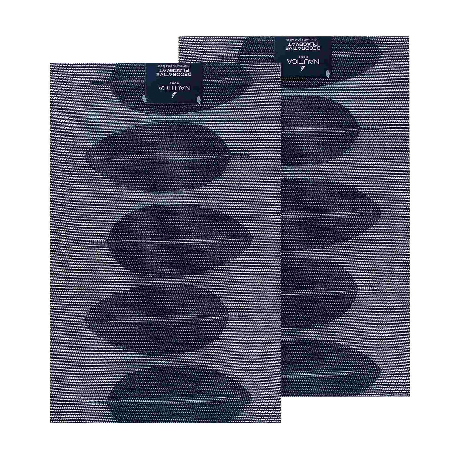Pack 2 Individuales Nautica Home 45x30cm Reversible Hojas Azul image number 4.0