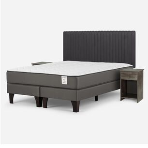 Cama Europea Rosen New Style 2 Plus / King / Base Dividida + Set De Maderas