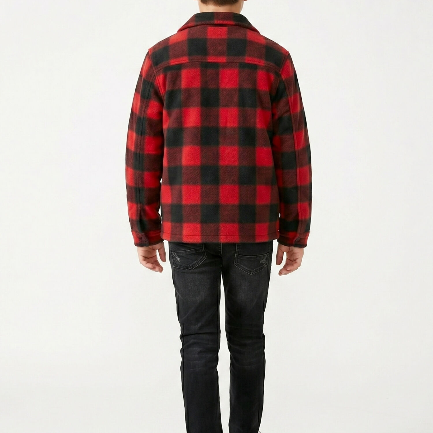 Camisa Ni&ntilde;o Polar Cuadros Tipo Le Ador Invierno image number 2.0
